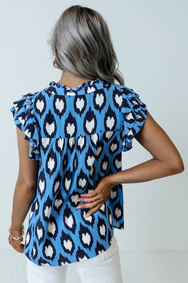 Chic And Charming Embroidered Shift Top