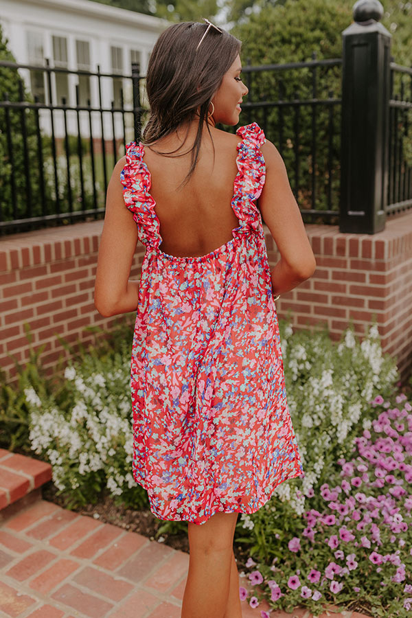 Stick Around Floral Shift Dress