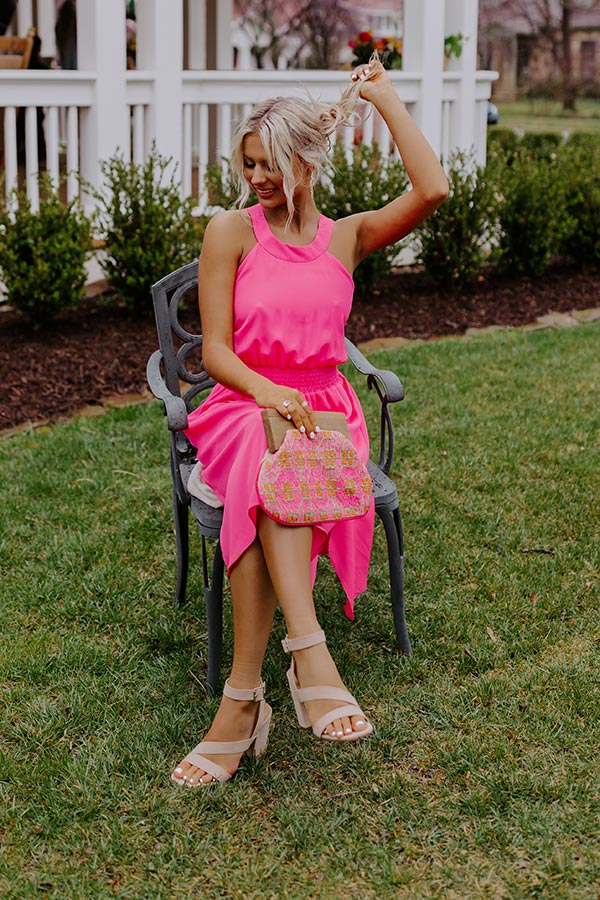 Staying Downtown Dress In Hot Pink M / hot-pink Staying Downtown Dress In Hot Pink M / hot-pink
