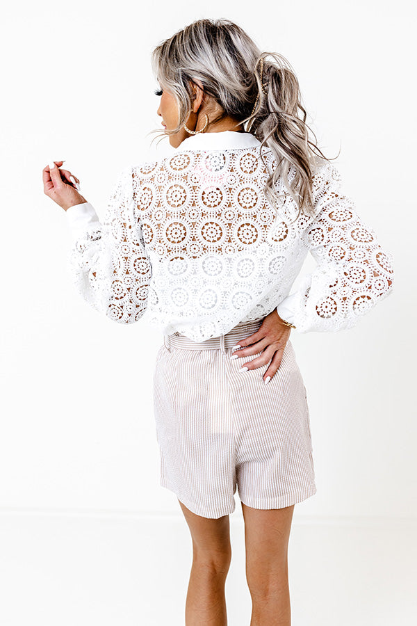 Send My Love To Paris Crochet Top