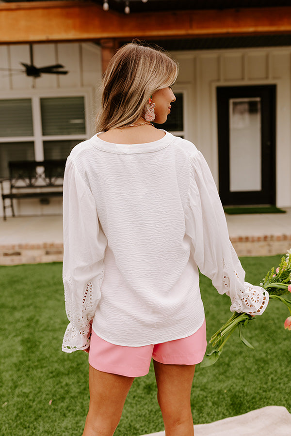 By Chance Eyelet Top