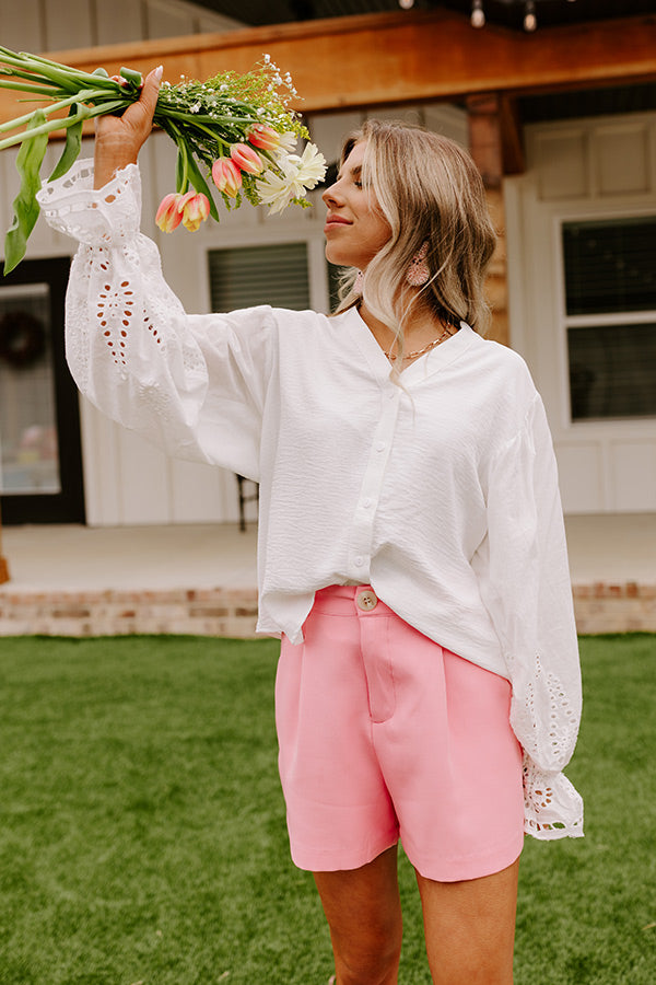 By Chance Eyelet Top