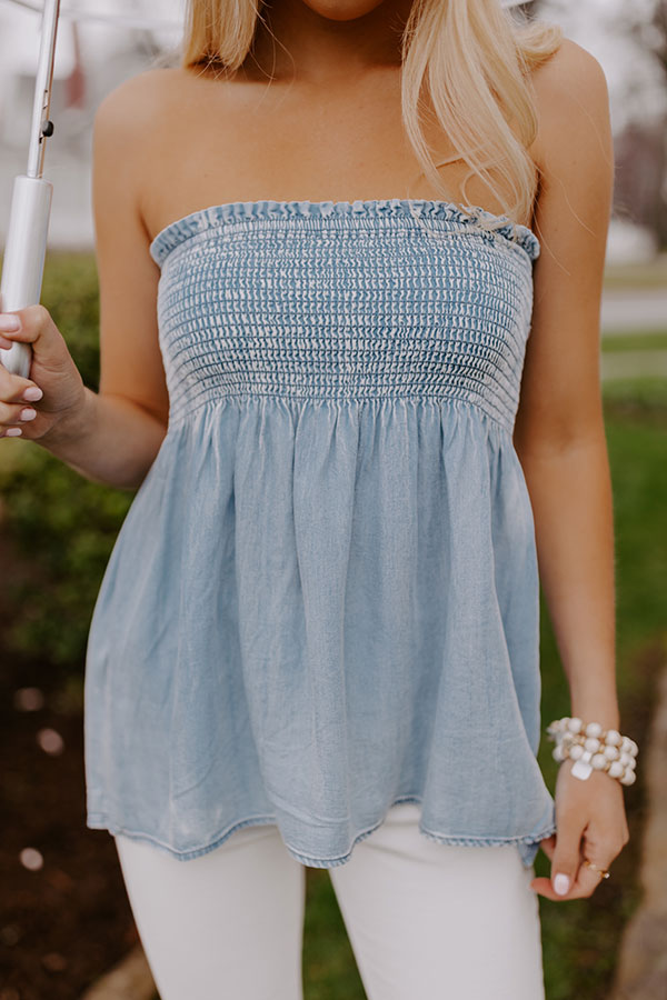 Boat Weekend Chambray Top