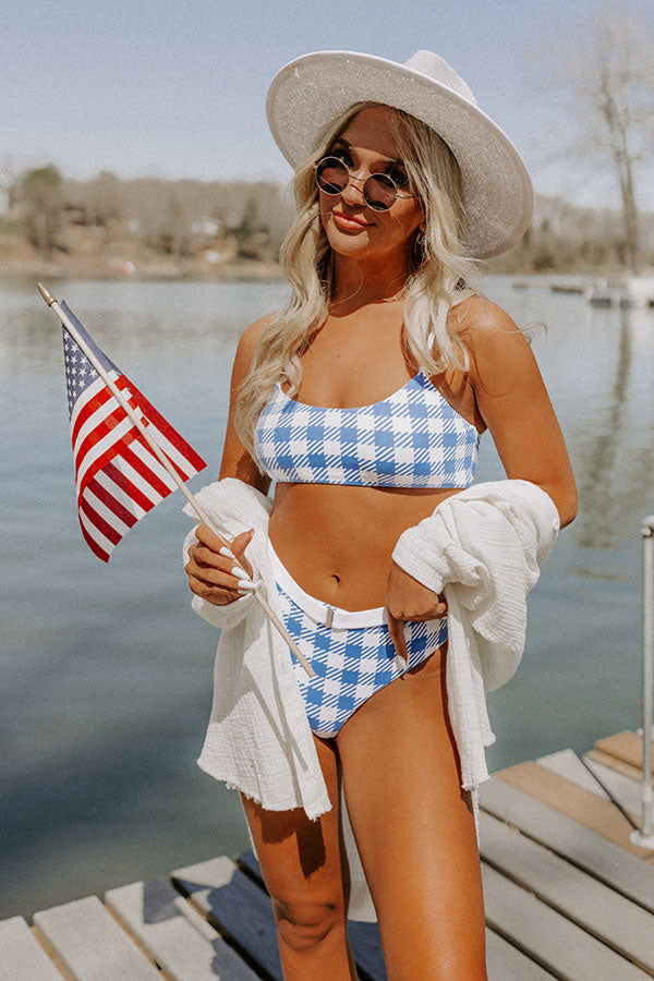 Saltwater Taffy Gingham Bikini Top
