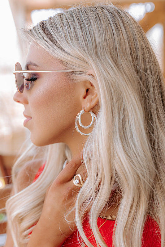 Reserved For Fun Earrings In White