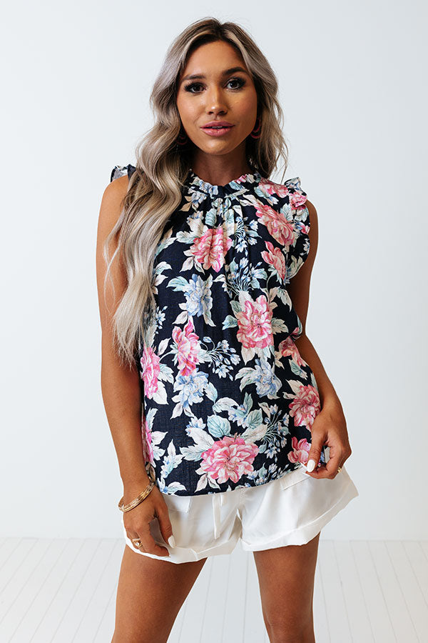 Stage Of Love Floral Shift Top