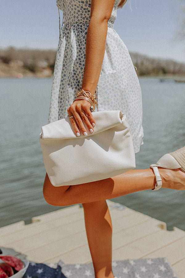 Show You Around Faux Leather Crossbody In Stone