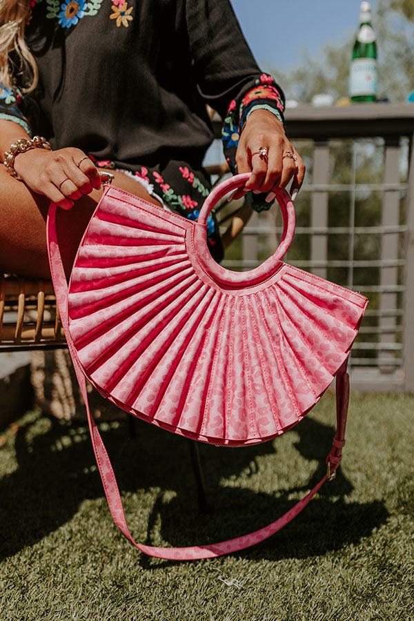 Leopard Chic Faux Leather Tote In Pink