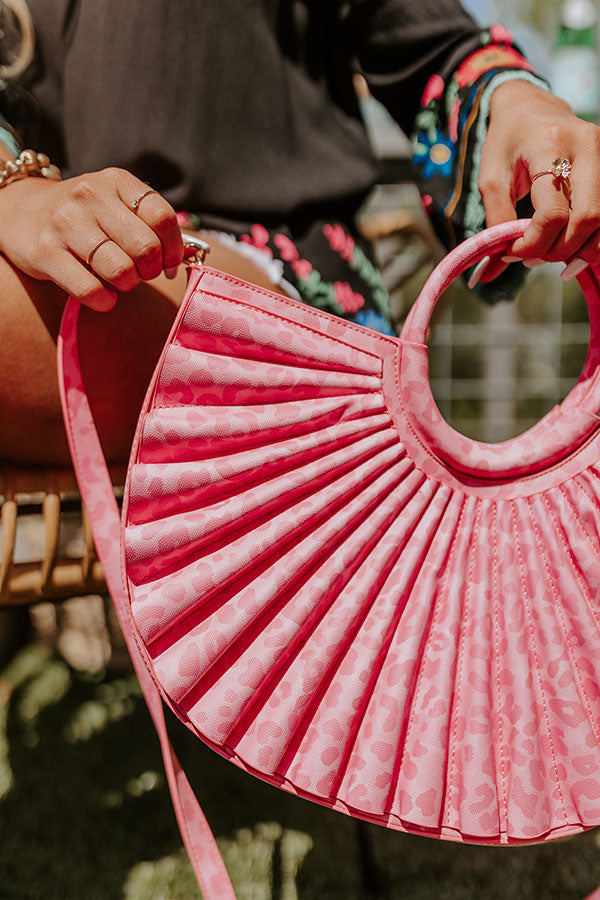 Leopard Chic Faux Leather Tote In Pink