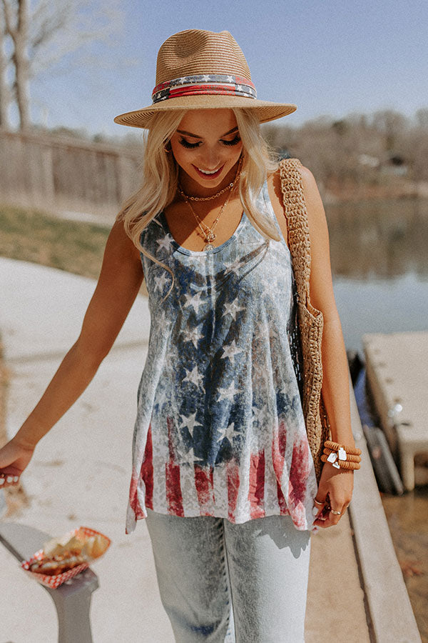 Red, White, And Blessed Shift Tank