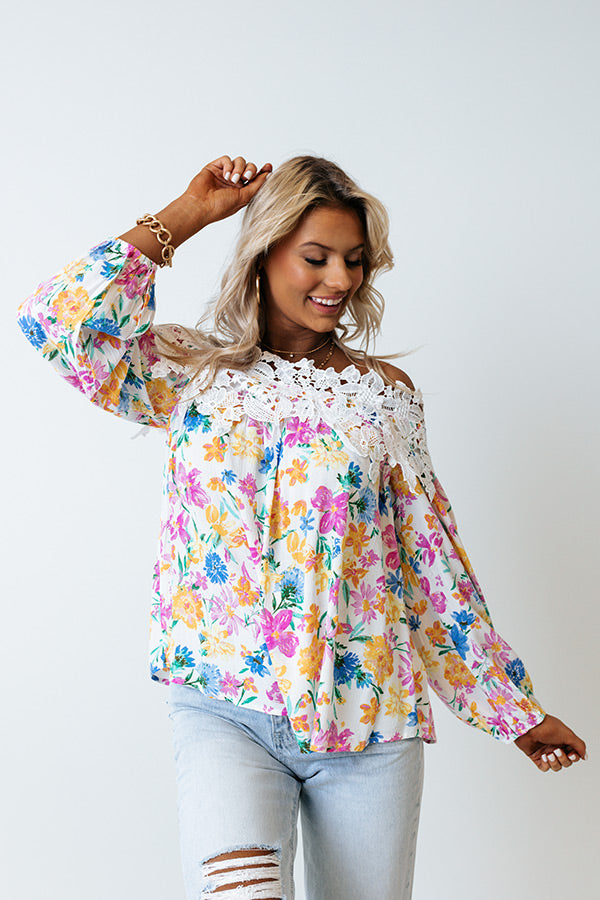 Blissful Garden Shift Top