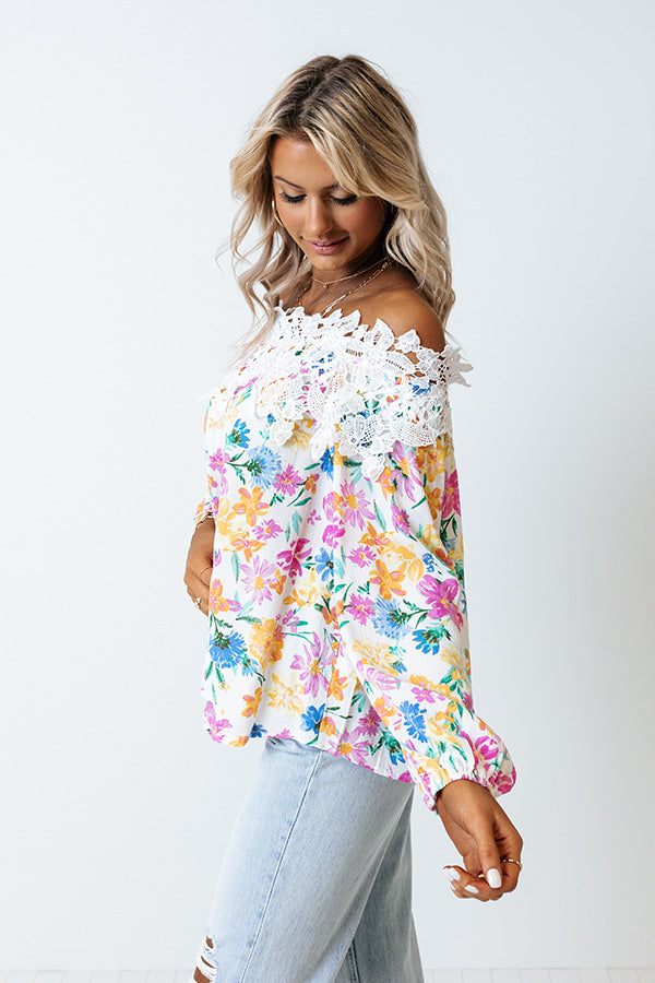 Blissful Garden Shift Top