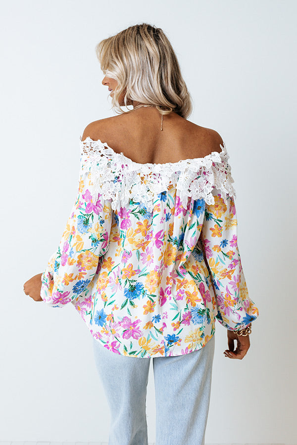 Blissful Garden Shift Top