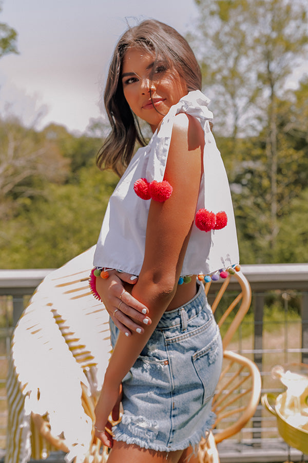 Music Festival Pom Pom Top