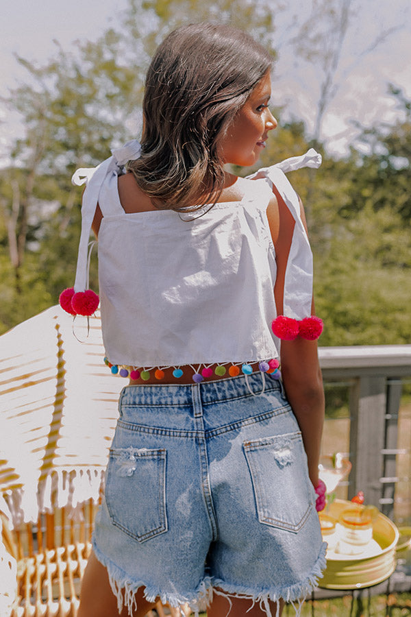 Music Festival Pom Pom Top