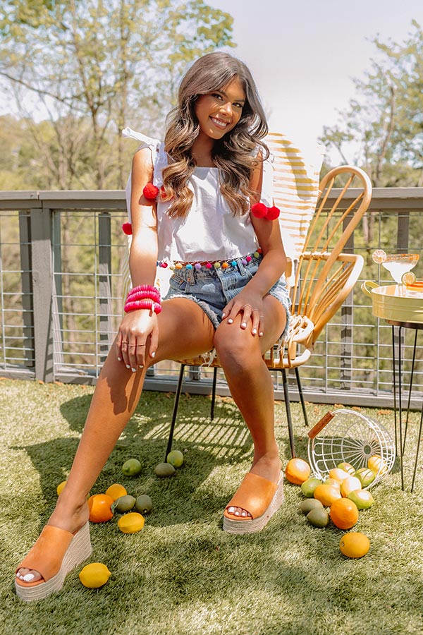 Music Festival Pom Pom Top