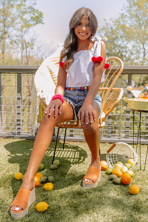 Music Festival Pom Pom Top