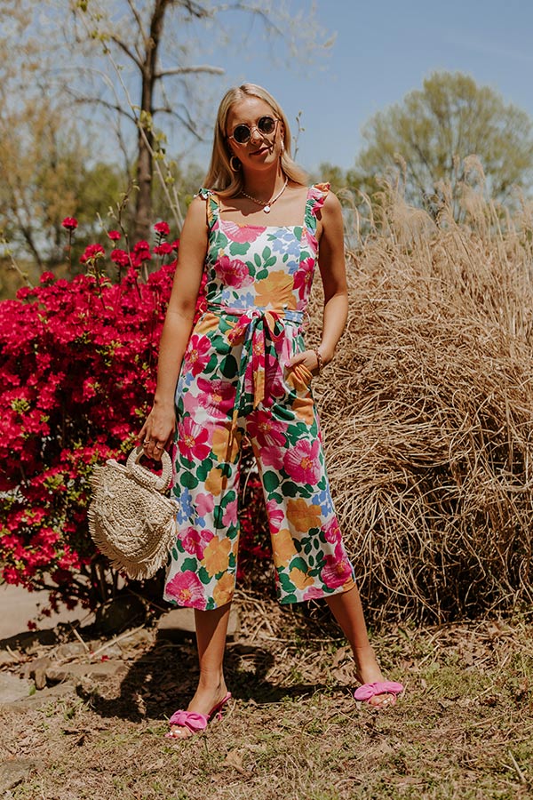 Gramercy Garden Jumpsuit in Pink