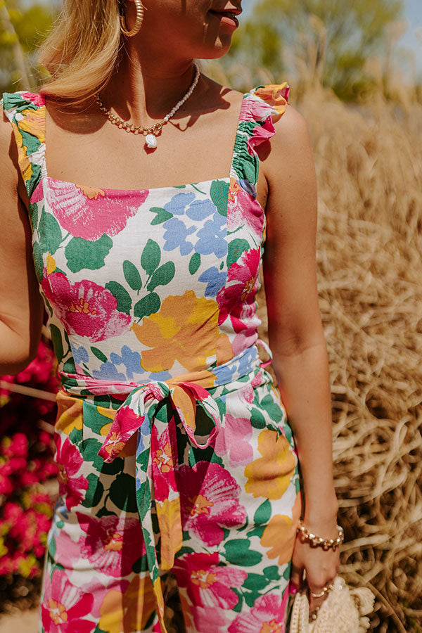 Gramercy Garden Jumpsuit in Pink