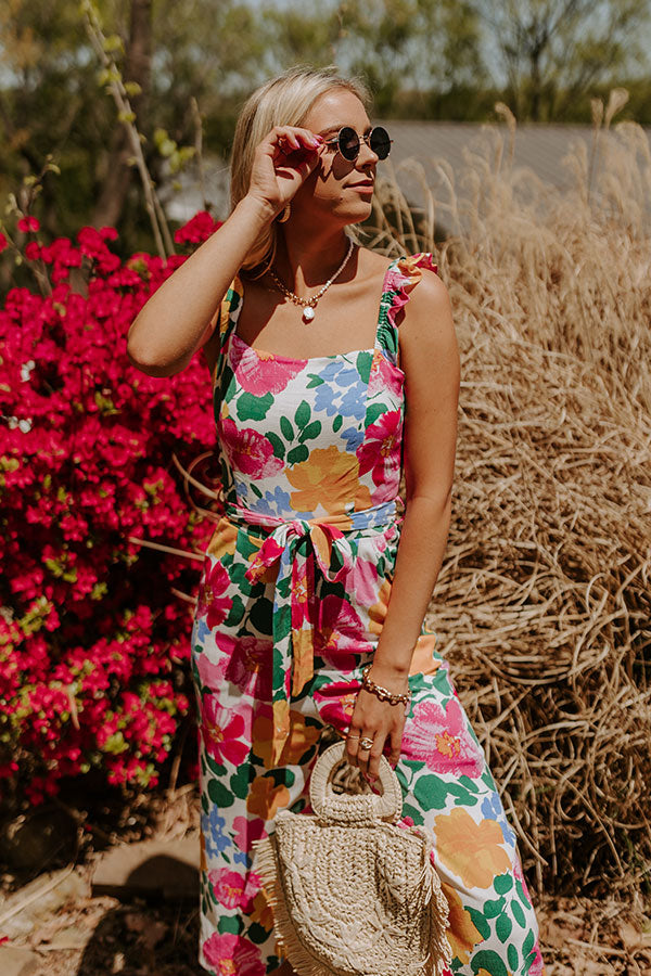 Gramercy Garden Jumpsuit in Pink