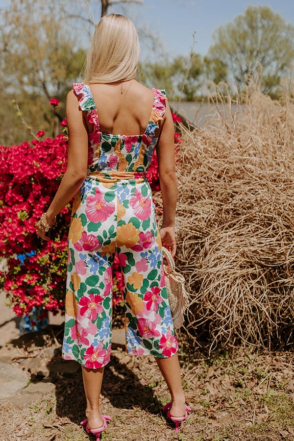 Gramercy Garden Jumpsuit in Pink