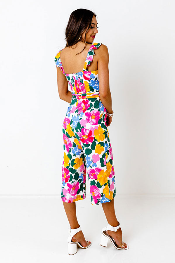 Gramercy Garden Jumpsuit in Pink