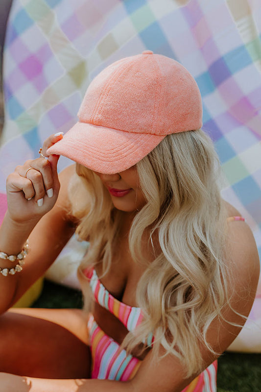Boating Day Terry Cloth Hat In Orange
