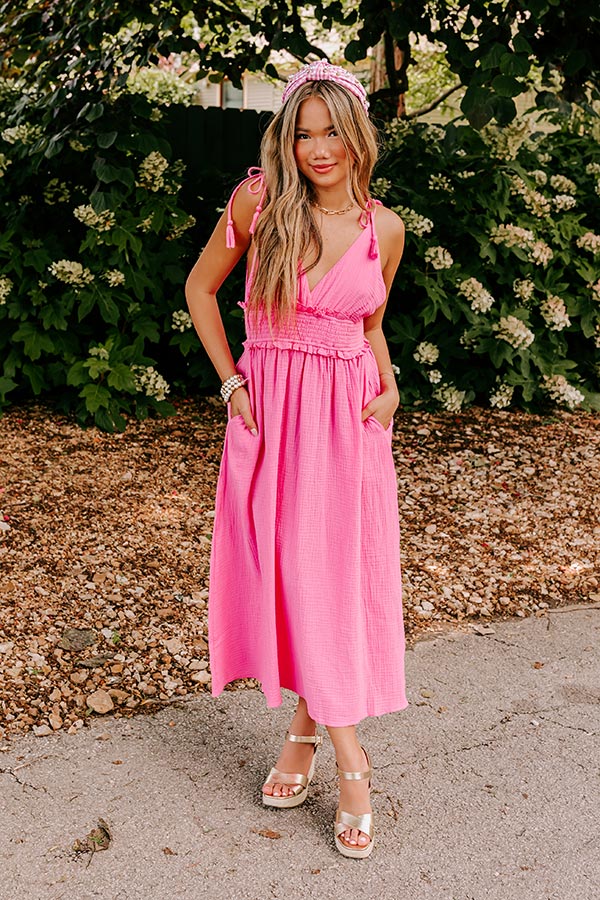 Sweet and Casual Midi in Pink Sweet and Casual Midi in Pink