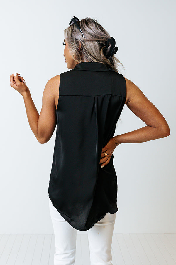 Martini Nights Shift Top In Black