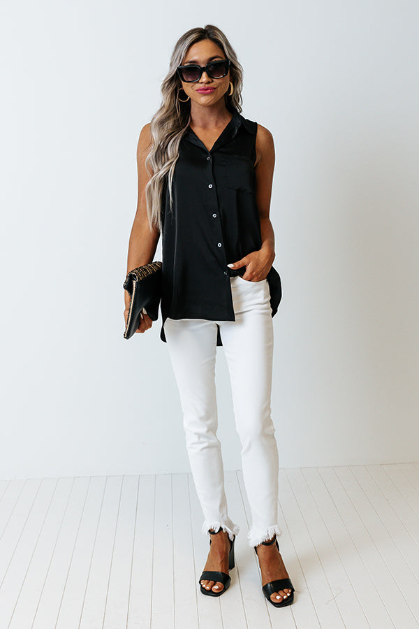 Martini Nights Shift Top In Black