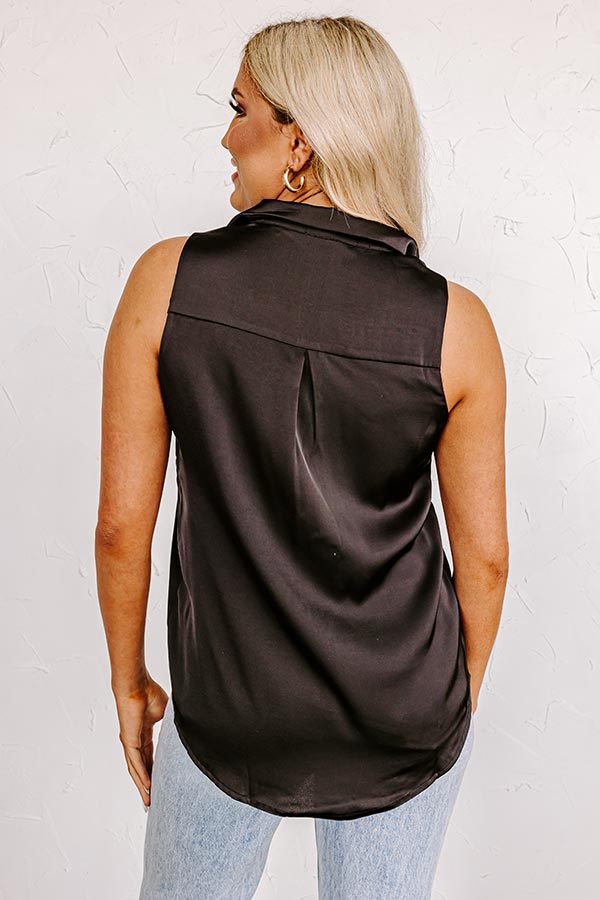 Martini Nights Shift Top In Black