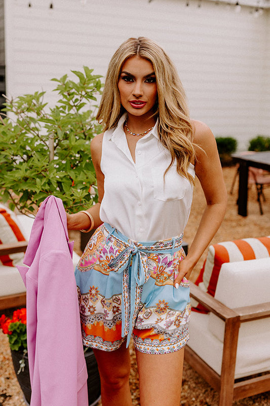 Martini Nights Shift Top In White