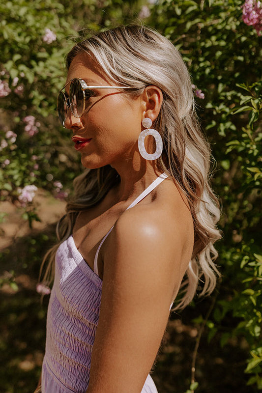 Believe The Dream Earrings In Lavender