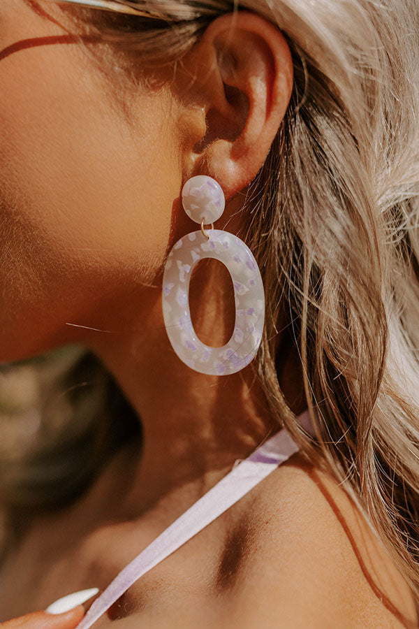 Believe The Dream Earrings In Lavender
