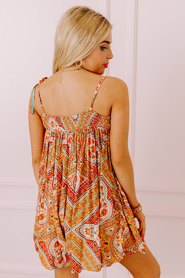 Book The Trip Romper In Mustard