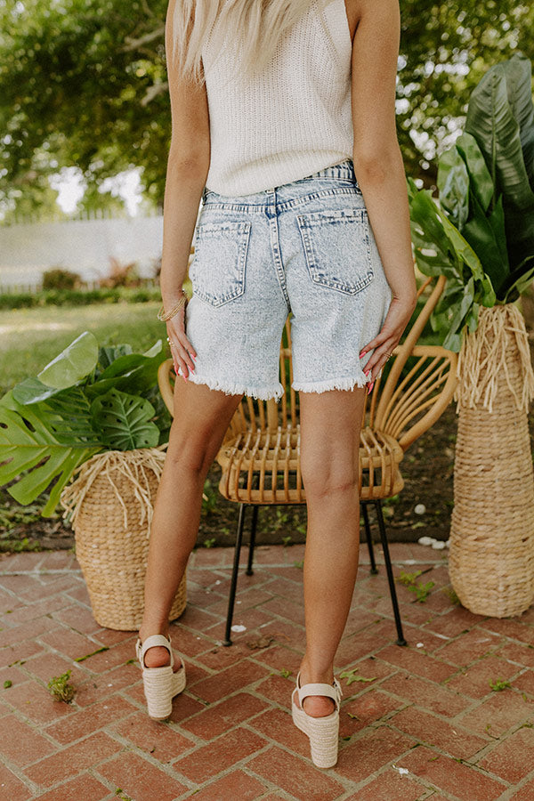 The August High Waist Distressed Shorts