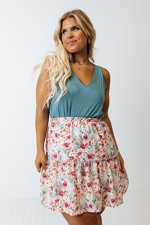 Sun And Shade Shift Top In Teal Curves