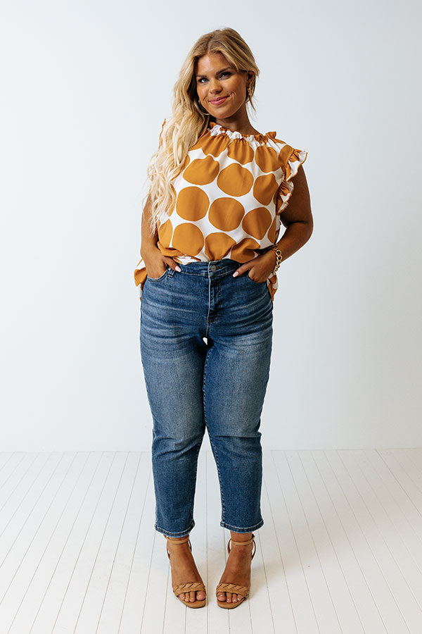 Brunch And Go Shift Top In Camel Curves