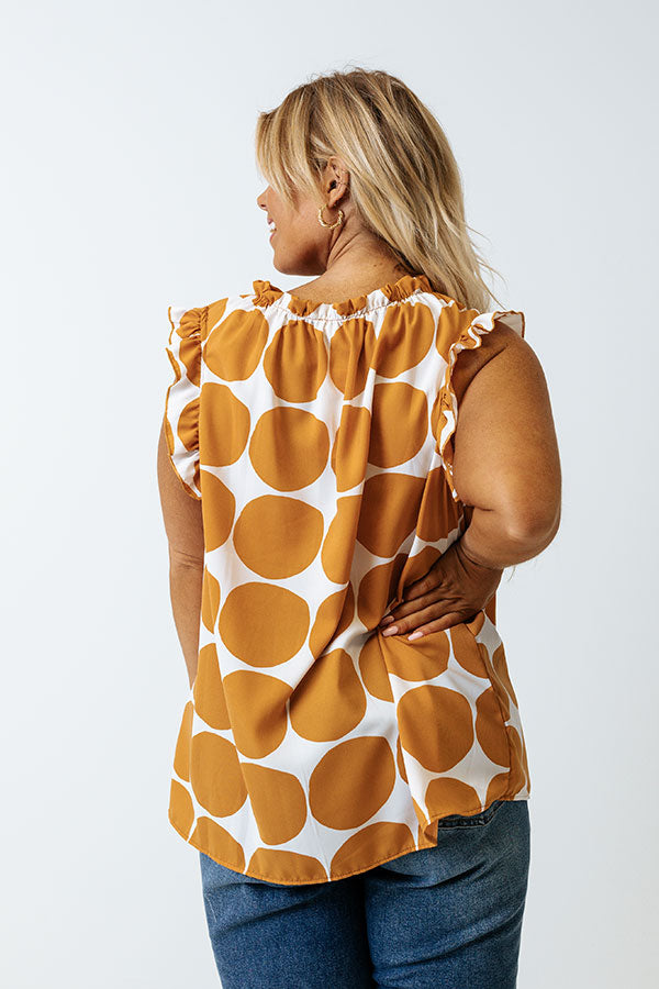 Brunch And Go Shift Top In Camel Curves