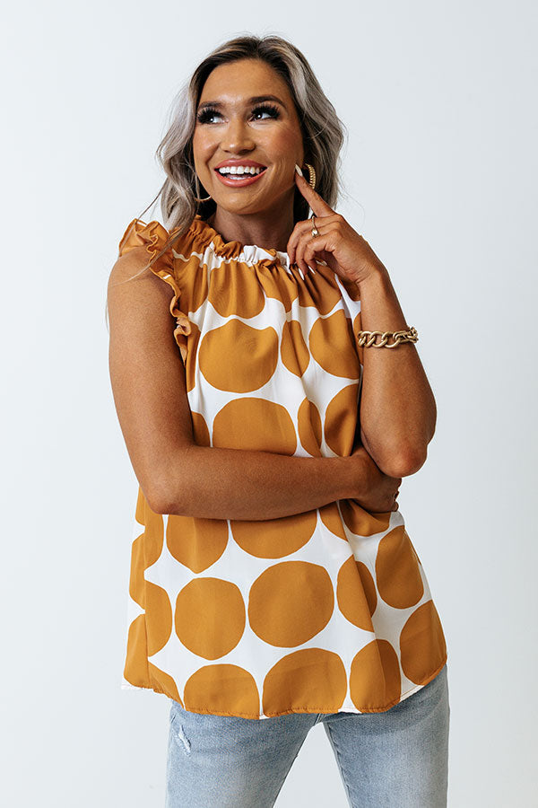 Brunch And Go Shift Top In Camel