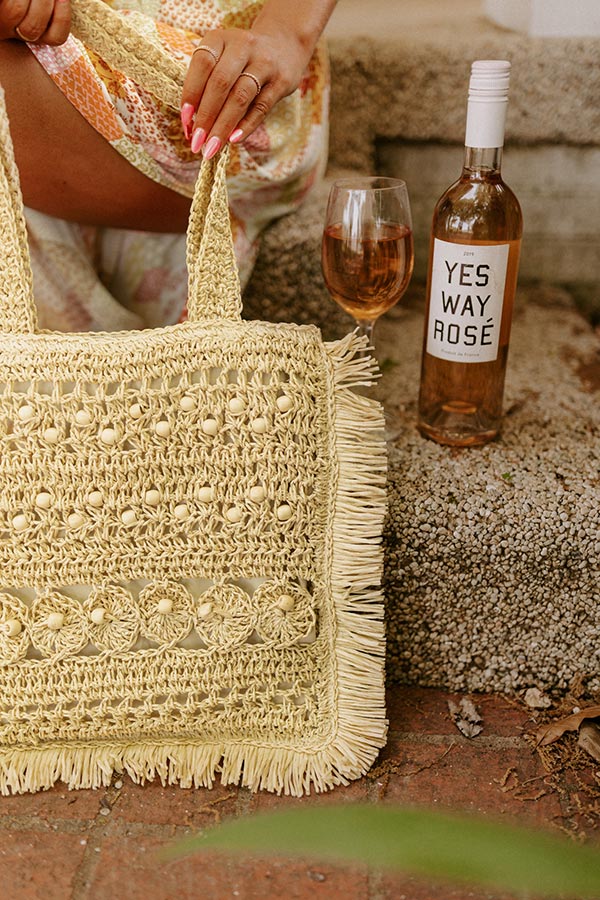 Thank You Maui Much Woven Tote In Natural