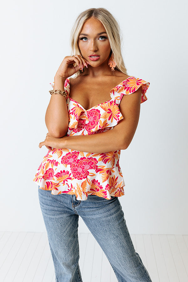 Bahama Nights Floral Top