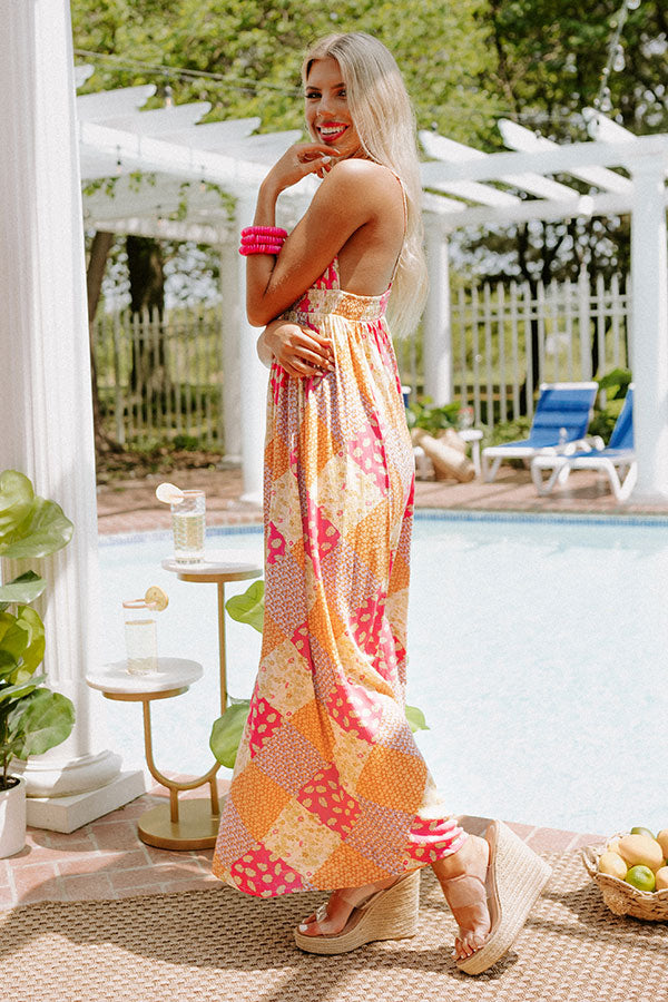 Weekends By The Coast Maxi in Orange