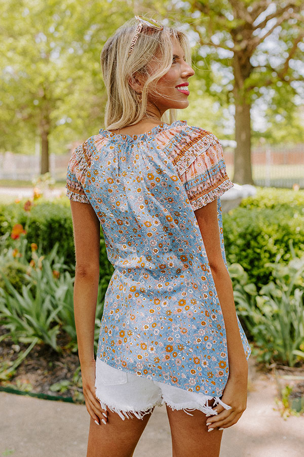 Cute And Coasting Floral Shift Top