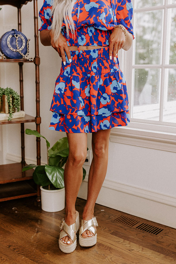 Put My Song On Floral Skirt