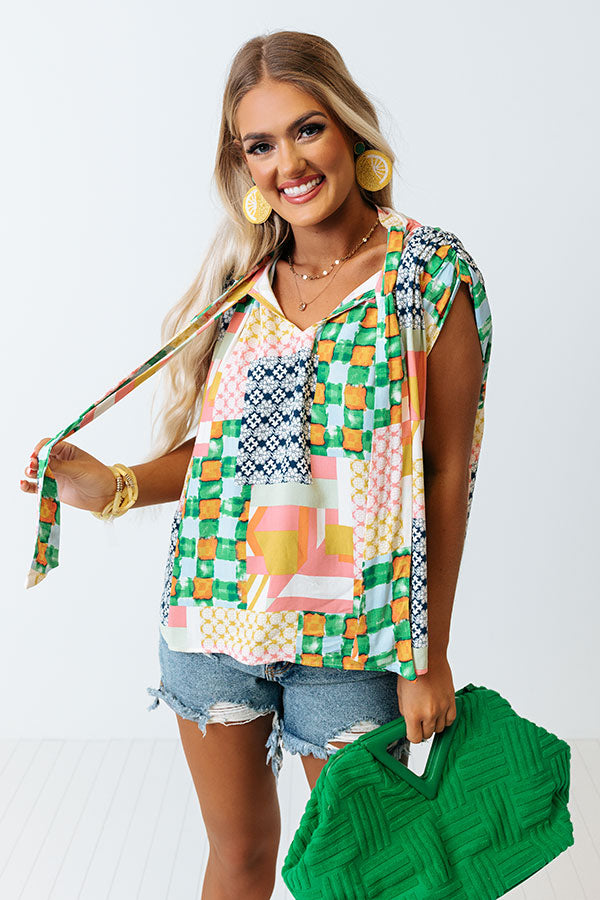 Sweeten Up Color Block Top