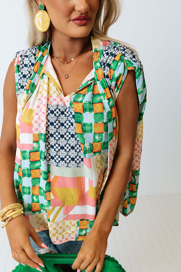 Sweeten Up Color Block Top