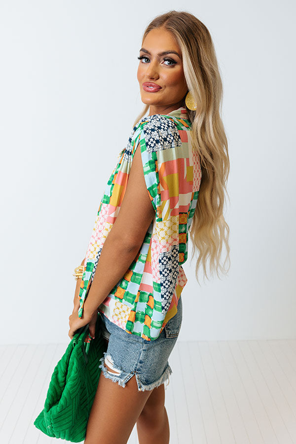 Sweeten Up Color Block Top