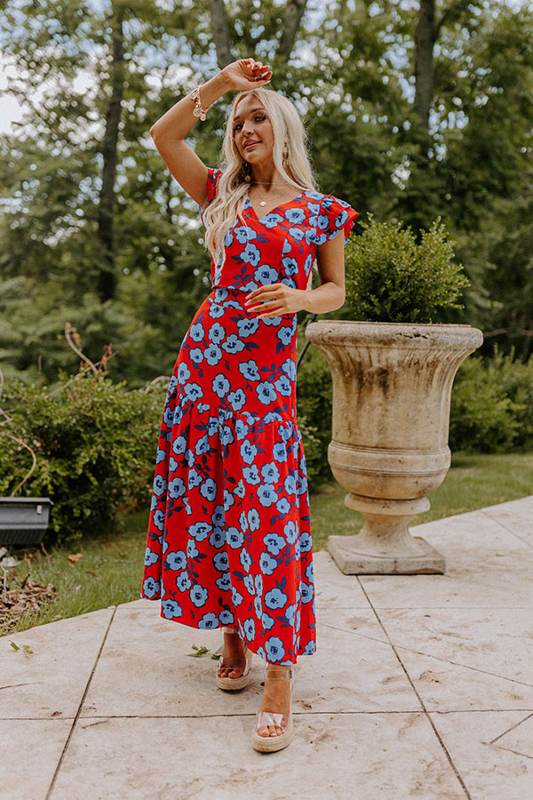 Touch My Soul Floral Maxi Skirt