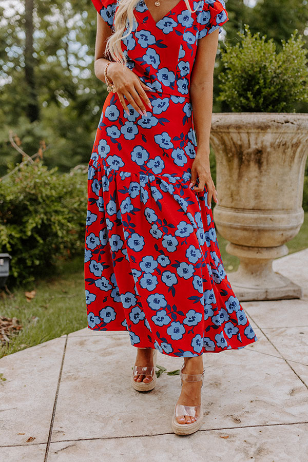 Touch My Soul Floral Maxi Skirt